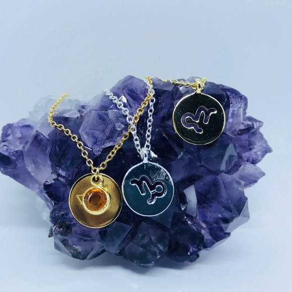 tarotblee accurate Jewelry - Capricorn Earth Sign Zodiac Astrology Necklaces